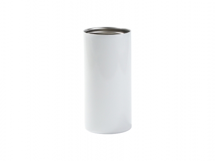 16oz/470ml Sublimation Blanks Stainless Steel Slim Can Cooler(White)