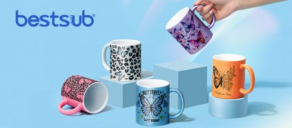 3D Crackle Finish 11oz Sublimation Ceramic Mugs