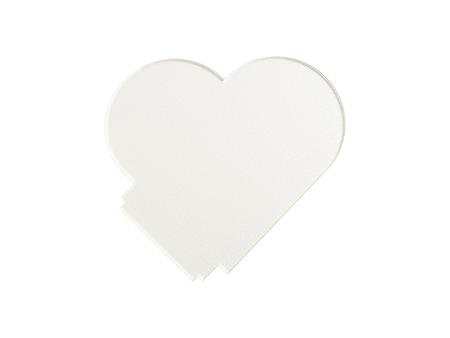 Sublimation Blanks Acrylic Glitter Photo Frame(Heart Shape, 15*15*0.4cm)