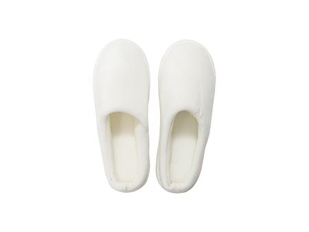 Sublimation Adult Fuzzy  Close Toe Slippers (Full White, 44-45#)