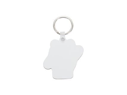 Sublimation Blanks HB Bing Dwen Dwen Shaped Keyring (5.6x5.9cm)