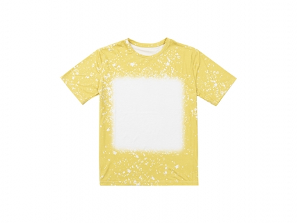 Yellow Bleached Starry Cotton Feeling T-shirt for Sublimation Printing