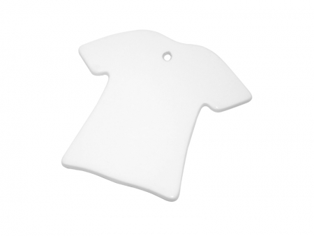 Sublimation T-shirt Shaped Ceramic Ornament