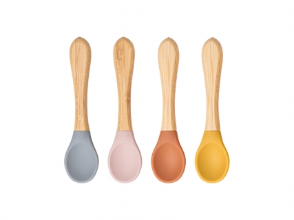 Engraving Blanks Bamboo Baby Bowl Spoon