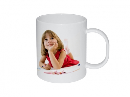 11oz Sublimation Plastic White Mug