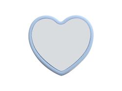 Sublimation Blanks Silicone Straw Cover w/ Insert(Blue,Heart Shape)