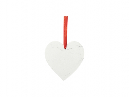 Sublimation Heart Marble Texture Ornament (7.6*7.6cm/ 3&quot;x3&quot;)