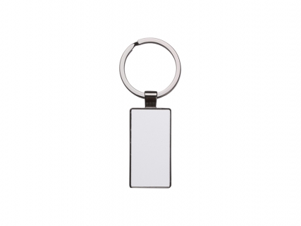 Sublimation Blanks Double Sided Aluminium insert Key Chain 2.2*5.1cm-Black