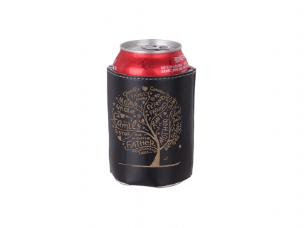 PU Can Cooler (Black) MOQ: 500