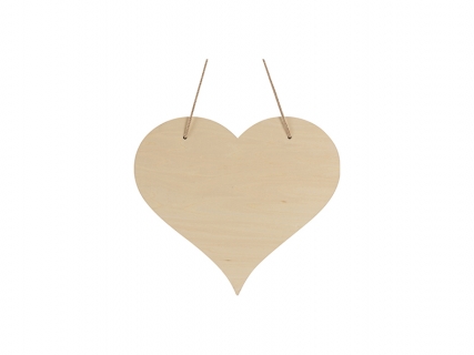 Sublimation Plywood Door Hanger (Heart Shape,29.8*26.3*0.5cm)