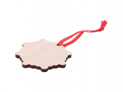 Sublimation Plywood Christmas Ornament (Snowflake)